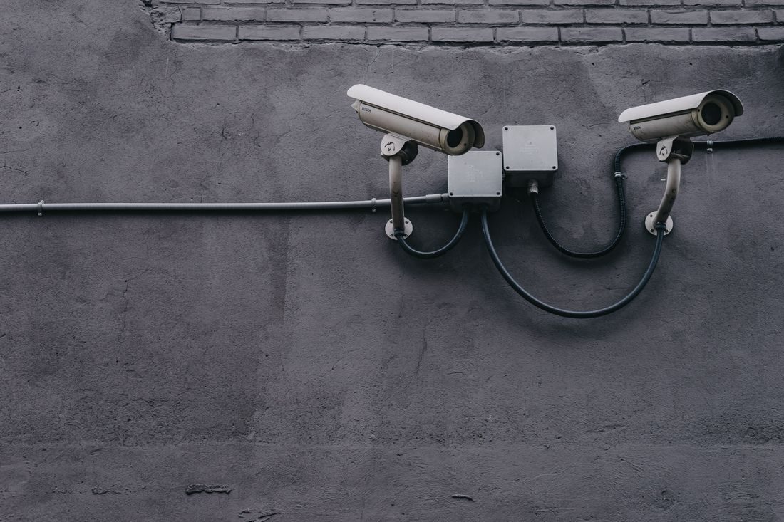 CCTV cameras on a wall
